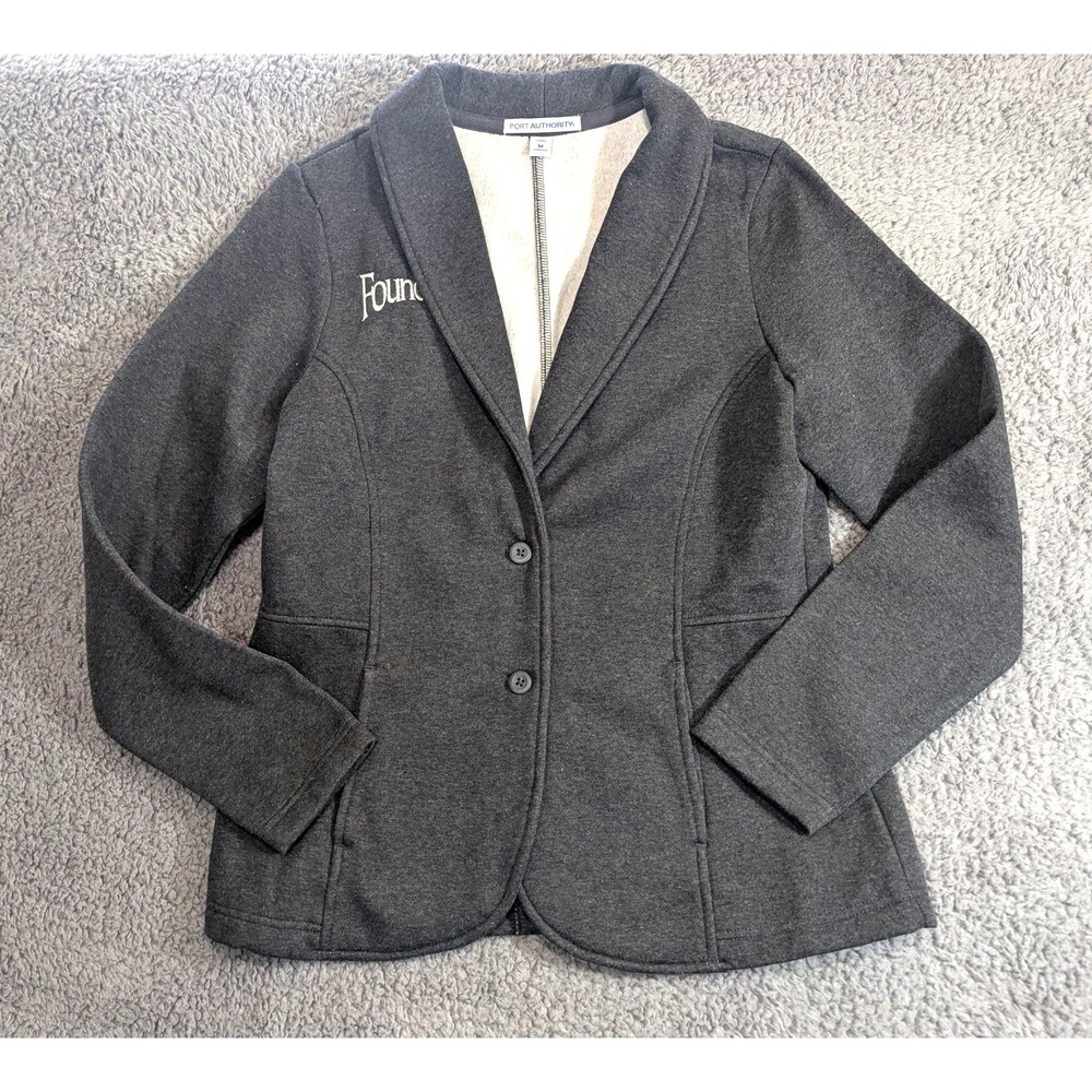 Founders Brewing Blazer Womens M Gray Knit Logo Jacket